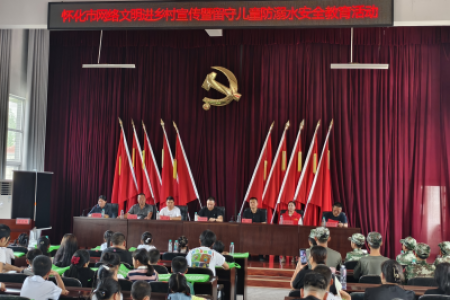 芷江公坪镇：网络文明进乡村 防溺水讲座护安全