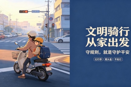 我的爸爸妈妈是文明骑手 —— 慢行藏温柔，身教润童心