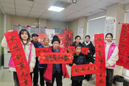 墨香润集市 福联暖民心——我县多单位联合赶集日送春福